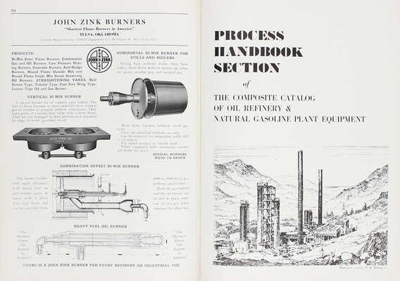 [Сводный каталог оборудования для нефтеперерабатывающих и бензиновых заводов, включая технологический справочник]. Texas: Published by the Refiner and Natural Gasoline Manufacturer; A Gulf Publishing Company Publication, 1936.